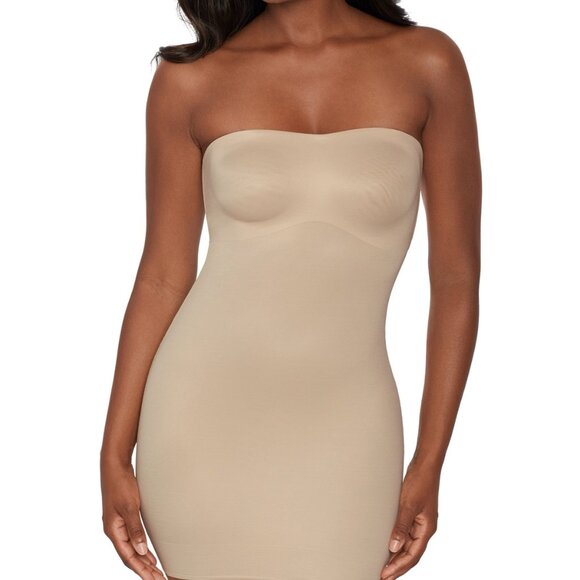 #413 Miraclesuit Shapewear Women S XL Beige Firm-Control Strapless Convertible - Picture 2 of 2